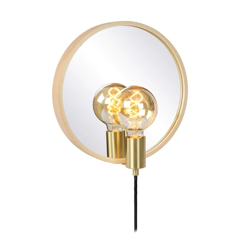 Lucide REFLEX - Spiegelleuchte - Ø 31 cm - 1xE27 - Natürlich - eingeschaltet 2
