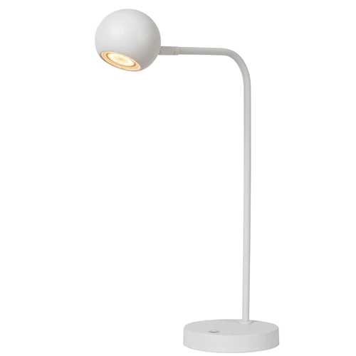 Lucide COMET - Lámpara de escritorio Recargable - Batería/acumulador - LED 3 StepDim - 1x3W 2700K - Blanco - encendido 1