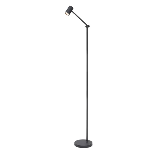 Lucide TIPIK - Rechargeable Floor lamp - Battery pack- LED 3 StepDim - 1x3W 2700K - Black - turned on