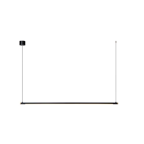 Lucide MARNIK - Suspension - Ø 2,5 cm - LED Dim. - CCT - 1x22W 2700K/4000K - Détecteur à balayage manuel - Noir | Premium - allumé