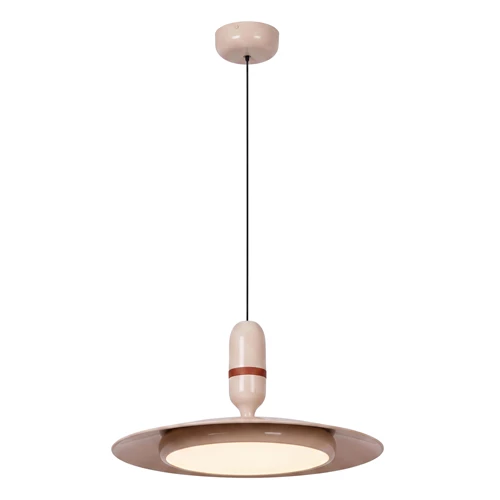 Lucide JOSEFINE - Pendant light - Ø 47 cm - LED Dim. - CCT - 1x25W 2200K/3000K - Cream - Vibes - turned on 8