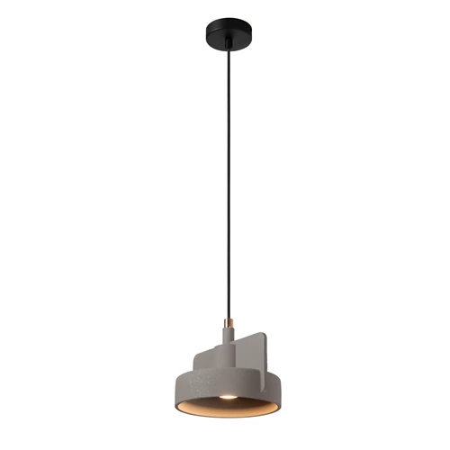 Lucide NINJA - Suspension - Ø 20 cm - 1xE27 - Gris - allumé 6