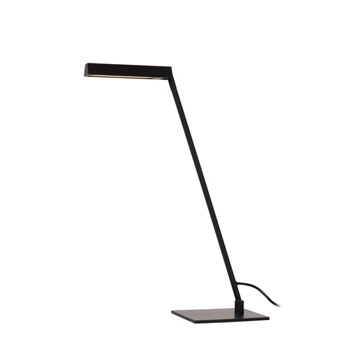 Lucide LAVALE - Bureaulamp - LED Dimb. - 1x3W 2700K - Zwart - aangezet