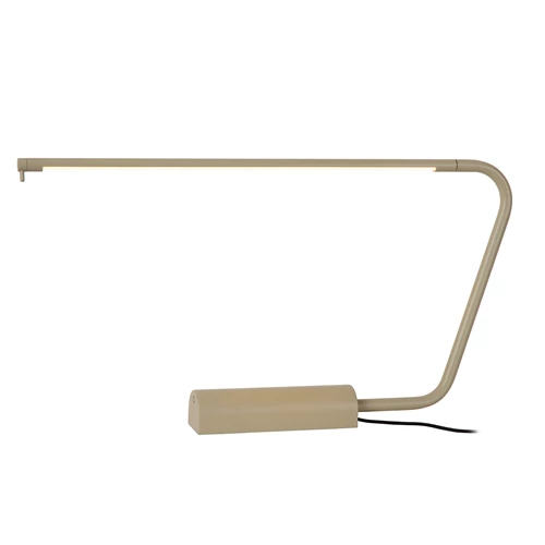 Lucide MADISON - Lampe de bureau - LED Dim. - 1x6,5W 2700K - Taupe - allumé 1
