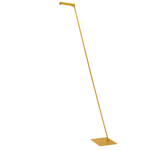 Lucide LAVALE - Lampadaire / lampe de lecture - LED Dim. - 1x3W 2700K - Jaune Ocre - allumé 4