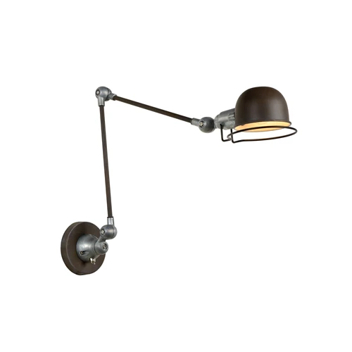 Lucide HONORE - Wandlamp - 1xE14 - Roest bruin - aangezet 7