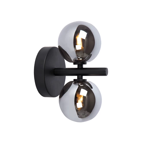 Lucide TYCHO - Applique murale - 2xG9 - Noir - allumé