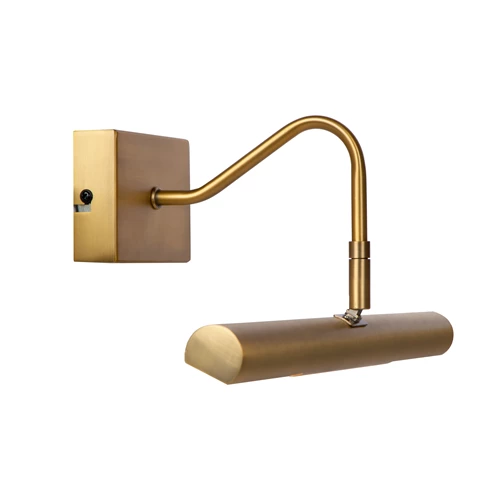 Lucide VINZ - Picture light - 2xG9 - Matt Gold / Brass - turned on 2