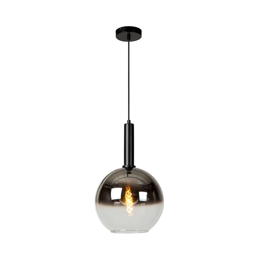 Lucide MARIUS - Suspension - Ø 30 cm - 1xE27 - Noir - allumé
