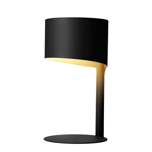 Lucide KNULLE - Table lamp - Ø 15 cm - 1xE14 - Black - turned on