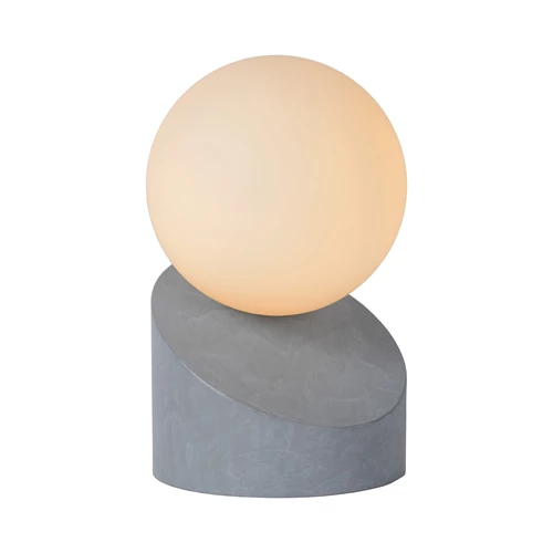 Lucide LEN - Tischlampe - Ø 10 cm - 1xG9 - Grau - eingeschaltet 6