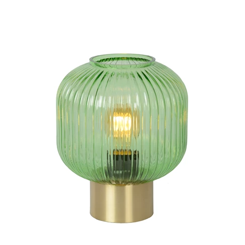 Lucide MALOTO - Table lamp - Ø 20 cm - 1xE27 - Green - turned on 3