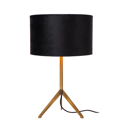 Lucide TONDO - Table lamp - Ø 30 cm - 1xE27 - Matt Gold / Brass - turned on 2
