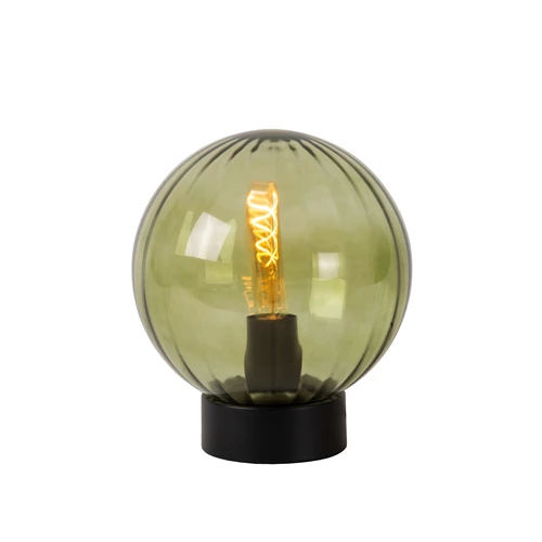 Lucide MONSARAZ - Lampe de table - Ø 25 cm - 1xE27 - Vert - allumé 3