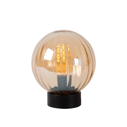 Lucide MONSARAZ - Tafellamp - Ø 25 cm - 1xE27 - Amber - aangezet 2