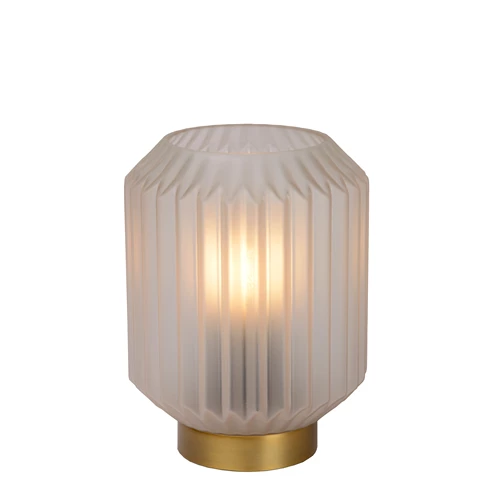Lucide SUENO - Tischlampe - Ø 13 cm - 1xE14 - Weiß - eingeschaltet 1