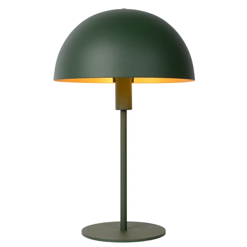 Lucide SIEMON - Lampe de table - Ø 25 cm - 1xE14 - Vert - allumé 3