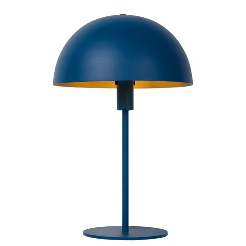 Lucide SIEMON - Tischlampe - Ø 25 cm - 1xE14 - Blau - eingeschaltet 5