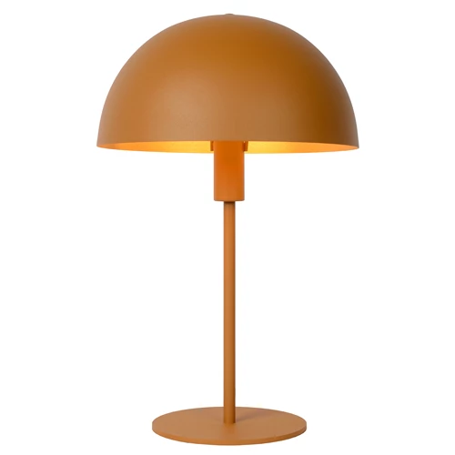 Lucide SIEMON - Table lamp - Ø 25 cm - 1xE14 - Ocher Yellow - turned on 4