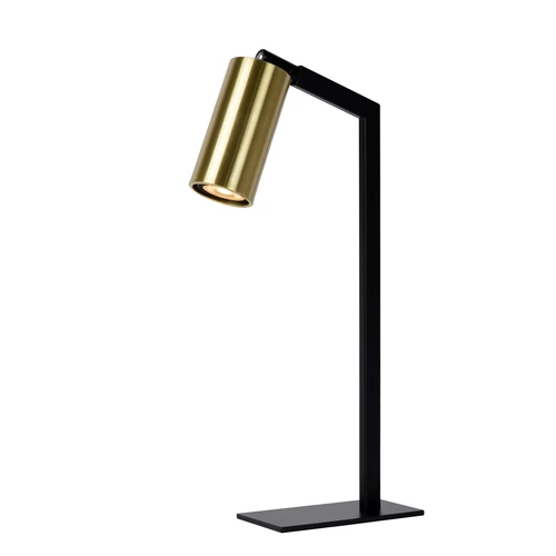 Lucide SYBIL - Lámpara de escritorio - 1xGU10 - Negro - encendido
