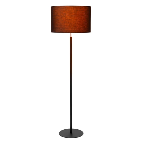 Lucide MAYA - Lampadaire - Ø 45 cm - 1xE27 - Noir - allumé