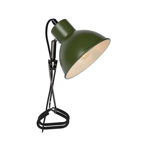 Lucide MOYS - Klemlamp - 1xE27 - Groen - aangezet 3