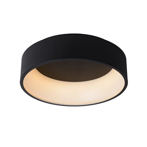 Lucide TALOWE LED - Lámpara de techo - Ø 45,5 cm - LED Regul. - 1x30W 3000K - Negro - encendido