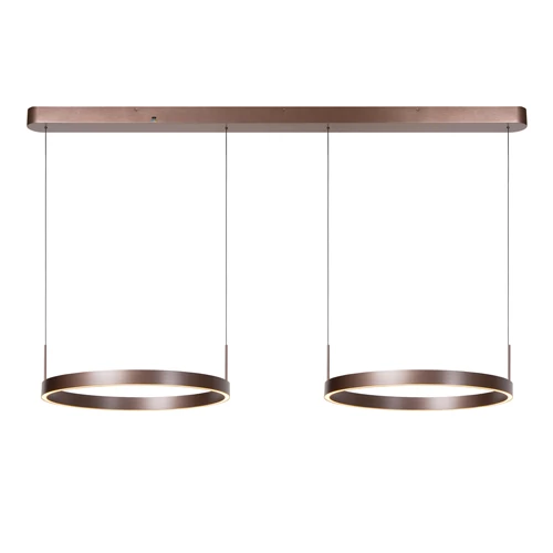 Lucide LIANE - Pendelleuchten - LED Dim. - CCT - 2x45W 2700K/4000K - Rostfarbe - Vibes - eingeschaltet 7