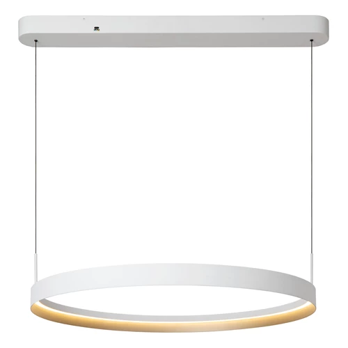 Lucide RADIANT - Pendant light - LED Dim. - CCT - 1x60W 2200K/3000K - White - Vibes - turned on 1