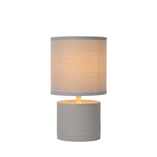 Lucide GREASBY - Lámpara de mesa - Ø 14 cm - 1xE14 - Gris - encendido 6