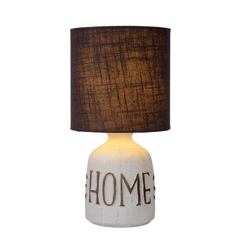 Lucide COSBY - Table lamp - Ø 16,5 cm - 1xE14 - White - turned on 1