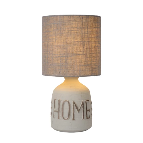 Lucide COSBY - Table lamp - Ø 16,5 cm - 1xE14 - Grey - turned on 6