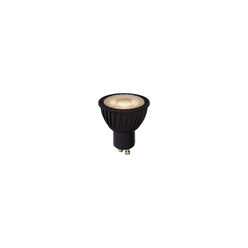 Lucide MR16 - Led Lampe - Ø 5 cm - LED Dim. - GU10 - 1x5W 3000K - Schwarz - eingeschaltet