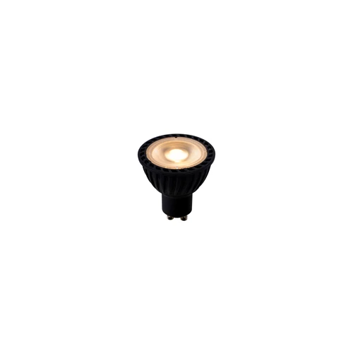 Lucide MR16 - Led lamp - Ø 5 cm - LED Dim to warm - GU10 - 1x5W 2200K/3000K - Zwart - aangezet