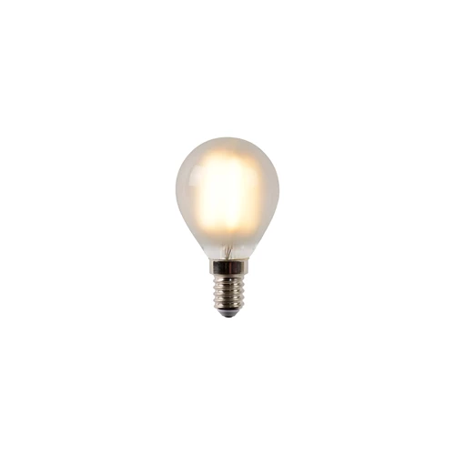 Lucide P45 - Filament bulb - Ø 4,5 cm - LED Dim. - E14 - 1x4W 2700K - frosted - turned on 7
