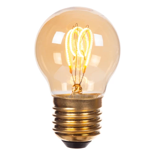 Lucide G45 - Glühfadenlampe - Ø 4,5 cm - LED 3 StepDim (Memory) - E27 - 1x3W 2200K - Amber - eingeschaltet 2