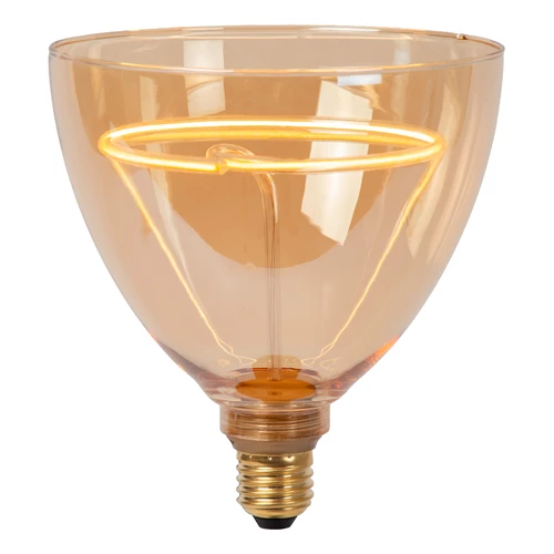Lucide GO150 - Glühfadenlampe - Ø 15 cm - LED Dim. - E27 - 1x4W 2200K - Amber - eingeschaltet 2