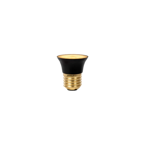 Lucide G45 - Lámpara led - Ø 4,3 cm - LED 3 StepDim - E27 - 1x5W 2700K - Negro - encendido