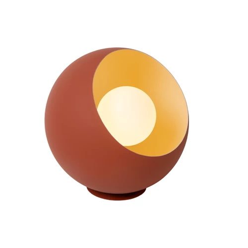 Lucide DOREDOS - Lámpara de mesa - Ø 20 cm - 1xE27 - Terracota - encendido 5