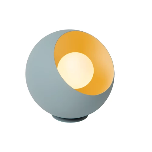 Lucide DOREDOS - Table lamp - Ø 20 cm - 1xE27 - Pastel Blue - turned on 8
