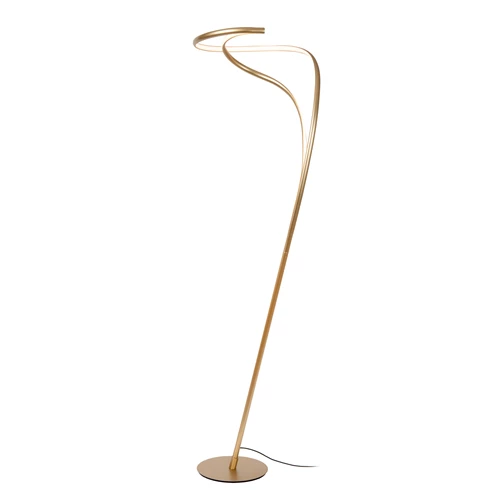 Lucide SARDANA - Vloerlamp - Ø 44 cm - LED Dimb. - 1x28W 2700K - Mat Goud / Messing | Premium - aangezet 2