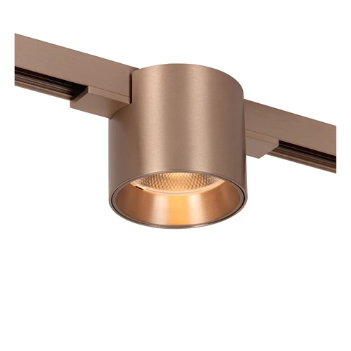 Lucide Premium LINIAL LUX Schienenstrahler - 1-Phasen Stromschiene / Schienensystem smart - 1xLED - Champagne - eingeschaltet 5