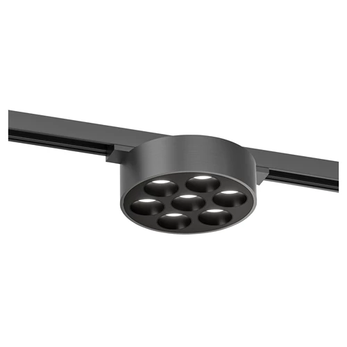 Lucide Premium LINIAL XAVI Foco de riel - Sistema de carril monofásico / Iluminación con rieles - LED - Hierro gris - encendido 8