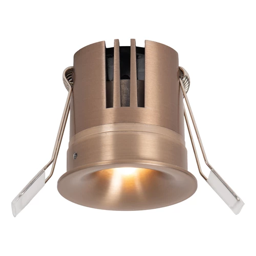 Lucide SNAX - Recessed spotlight - Ø 6 cm - LED Dim. - CCT - 1x8W 2700K/4000K - Champagne Color | Premium - turned on 5