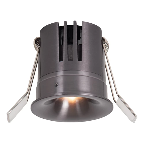 Lucide SNAX - Recessed spotlight - Ø 6 cm - LED Dim. - CCT - 1x8W 2700K/4000K - Satin Gun Metal | Premium - turned on 8