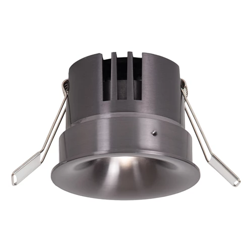 Lucide SNAXX - Recessed spotlight - Ø 8 cm - LED Dim. - CCT - 1x12W 2700K/4000K - Satin Gun Metal | Premium - turned on 8