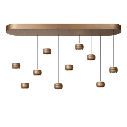 Lucide CORYFEE - Hanglamp - LED Dimb. - CCT - 10x6W 2200K/3000K - Champagne kleur - Vibes - aangezet 5