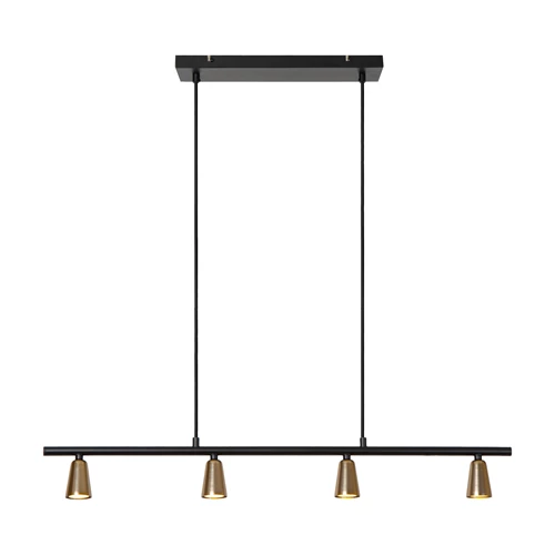 Lucide TIANA - Pendant light - 4xGU10 - Champagne Color | Essential - turned on 5