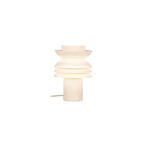 Lucide YINDRA - Tischlampe - Ø 17,5 cm - 1xE27 - Beige | Vibes - eingeschaltet 8