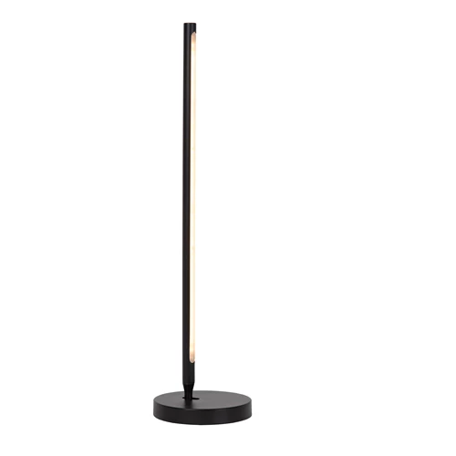 Lucide FINAN - Tischlampe - LED Dim. - 1x12W 2700K - Schwarz - eingeschaltet